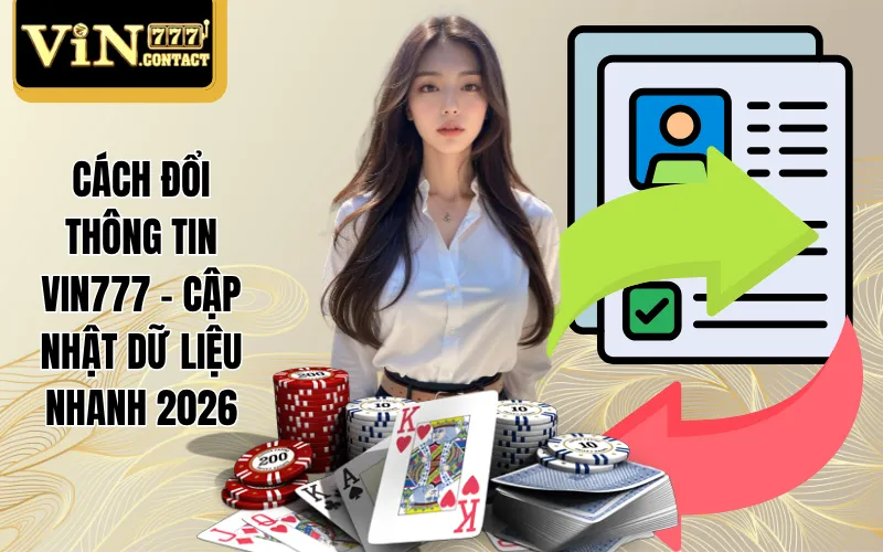 Cách Đổi Thông Tin VIN777 - Cập Nhật Dữ Liệu Nhanh 2026 1 Cách đổi thông tin VIN777